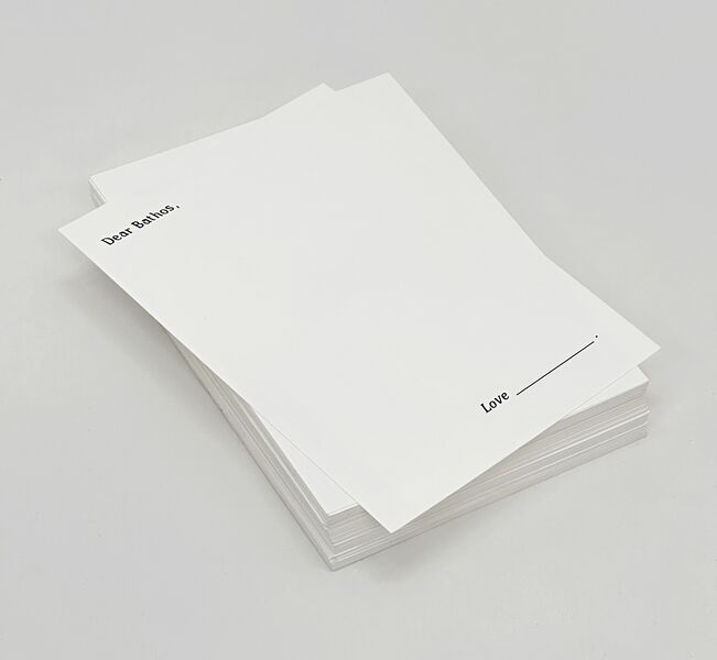 File:2022 Dear Bathos, Love Postcard BANNER 1559 pile.jpg